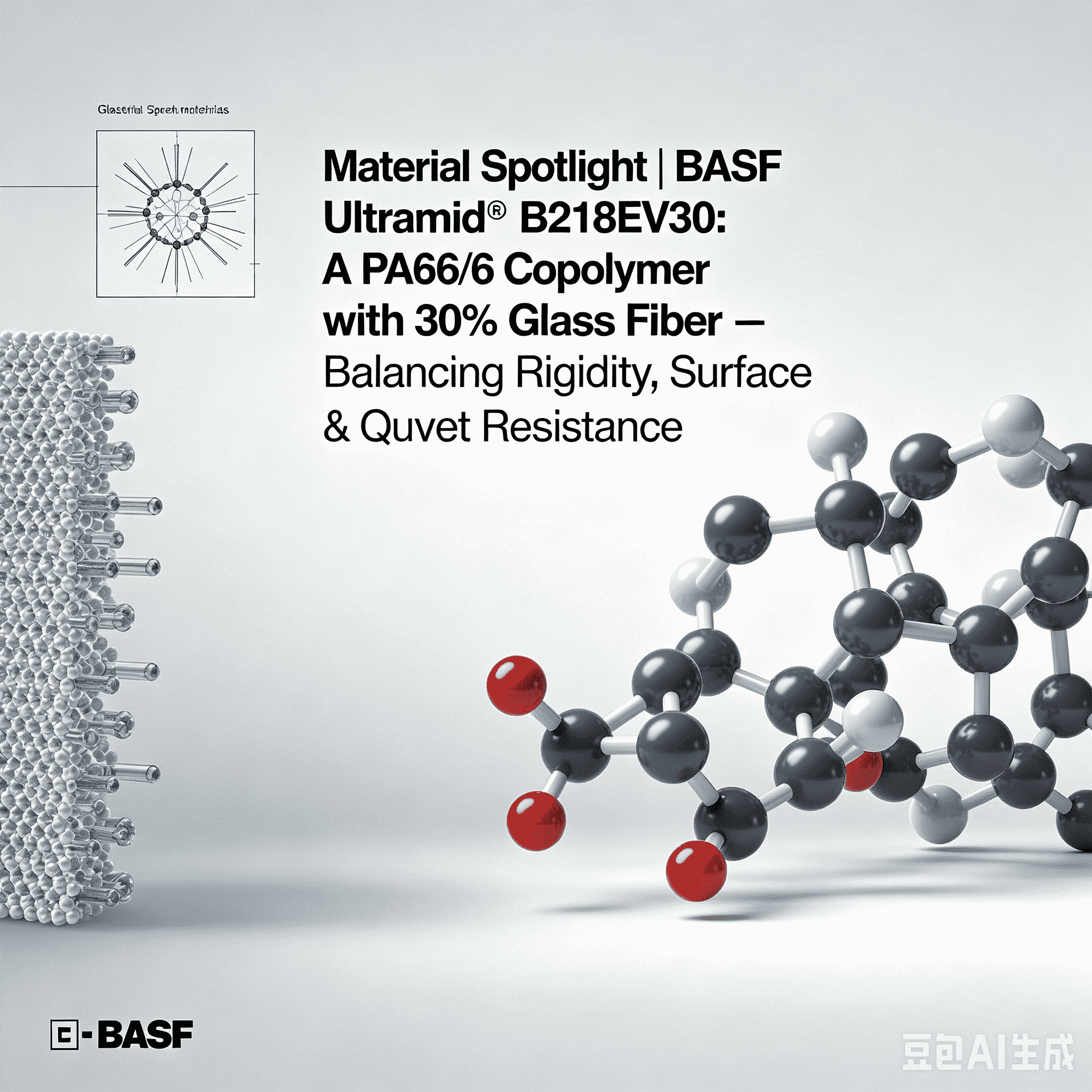 میٹریل اسپاٹ لائٹ | BASF Ultramid® B218EV30: 30% گلاس فائبر کے ساتھ ایک PA66/6 Copolymer - توازن کی سختی، سطح کے معیار اور حرارت کی مزاحمت