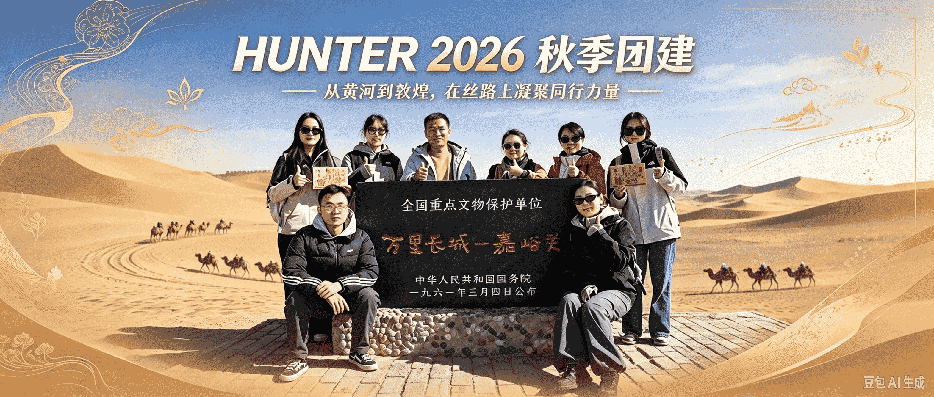 ہنٹر 2026秋季团建|从黄河到敦煌,在丝路上凝聚同行力量